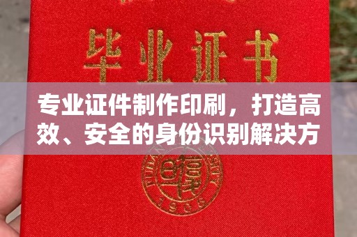 汉阳专业证件制作印刷，打造高效、安全的身份识别解决方案