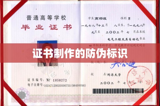 汉阳证书制作的防伪标识