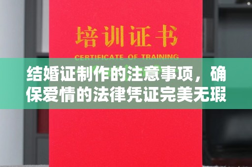 汉阳结婚证制作的注意事项，确保爱情的法律凭证完美无瑕