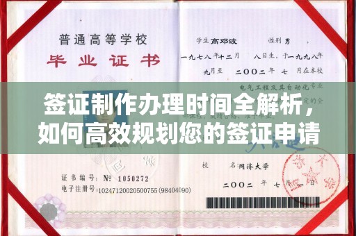 汉阳签证制作办理时间全解析，如何高效规划您的签证申请流程