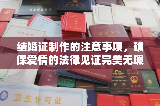 汉阳结婚证制作的注意事项，确保爱情的法律见证完美无瑕